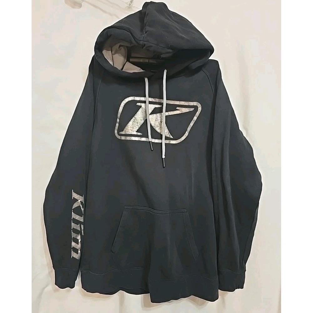 Klim Kute Corp‎ Women's Hoodie Sweatshirt Black/Rose Size Small Kangaroo Pocket